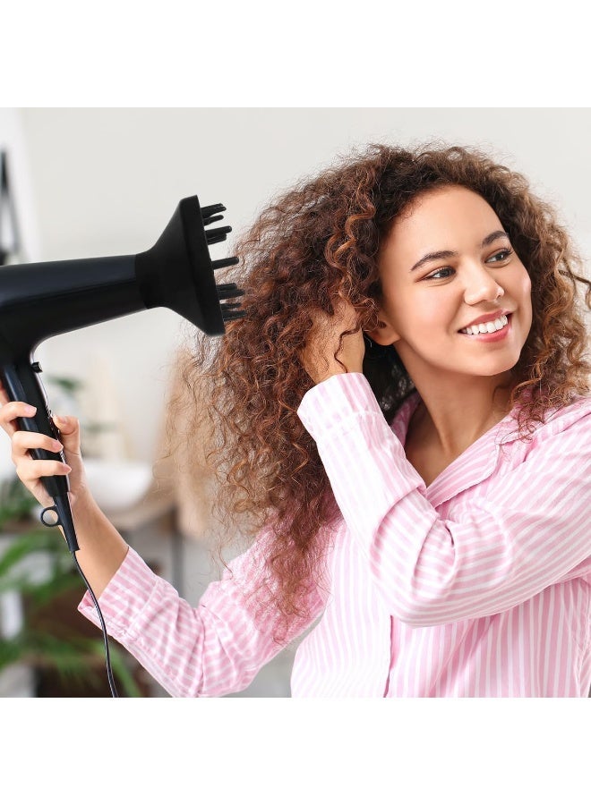 Home Gold Diffuser Hair Home Gold Universal, Universal attachment fits almost all hair dryers, for curlyor wavy hair styling, dry and gain maximum volume without frizz - BLACK - Image 2